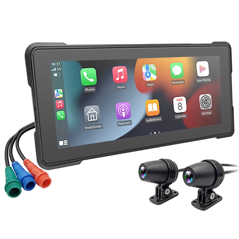 6.86 Inch Portable Motorcycle DVR Wireless Carplay Android Auto Touchscreen Waterproof Monitor GPS Navigation Dash Cam
6.86 Inch Portable Motorcycle DVR Wireless Carplay Android Auto Touchscreen Waterproof Monitor GPS Navigation Dash Cam