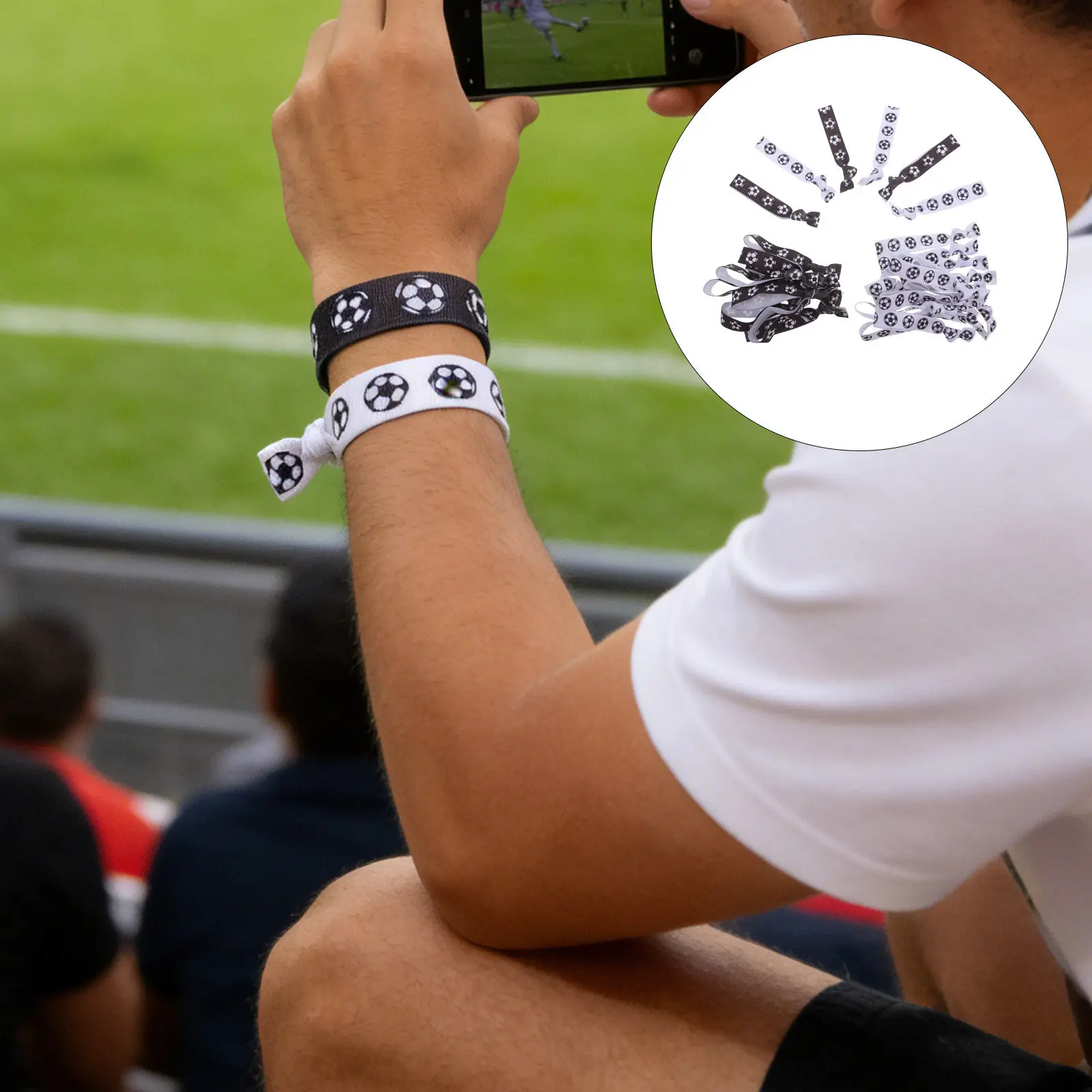 40Pcs Soccer Wristbands Soft No Crease Ribbon Sports Wrist Ties Party Favors Soccer Accessories for Women Team Gifts
40Pcs Soccer Wristbands Soft No Crease Ribbon Sports Wrist Ties Party Favors Soccer Accessories for Women Team Gifts