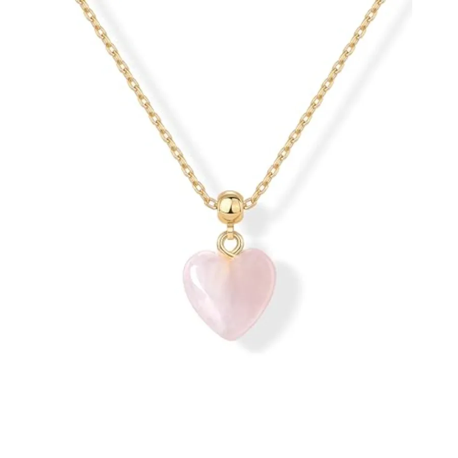 Gemstone Gold Charm Necklace for Women - 14K Gold Plated Adjustable Chain Dainty Pendant Gemstone Necklaces with Cute Charms Se
Gemstone Gold Charm Necklace for Women - 14K Gold Plated Adjustable Chain Dainty Pendant Gemstone Necklaces with Cute Charms Se