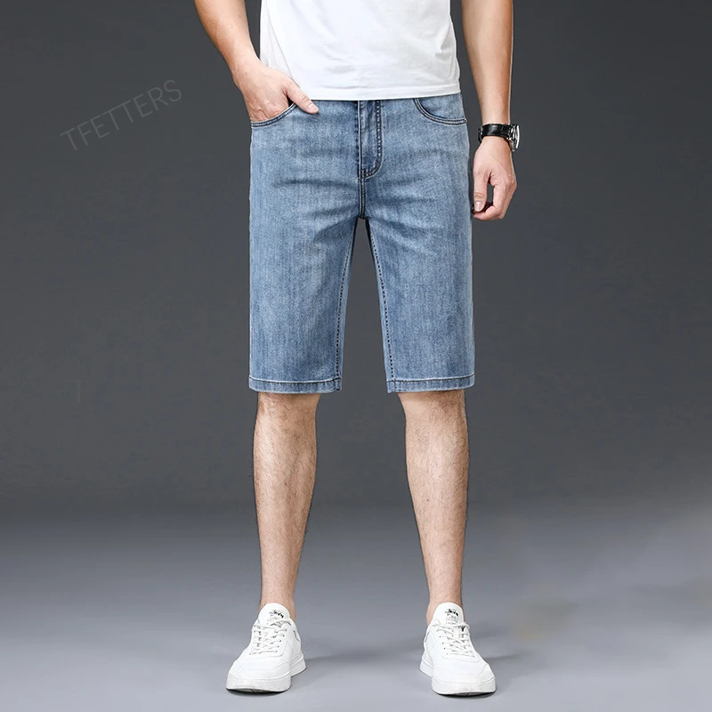NEW Brand Summer Denim Shorts Men Fashion Loose Mid Straight Casual Men Retro Washe Knee Length Pants Denim Jeans for Men
NEW Brand Summer Denim Shorts Men Fashion Loose Mid Straight Casual Men Retro Washe Knee Length Pants Denim Jeans for Men