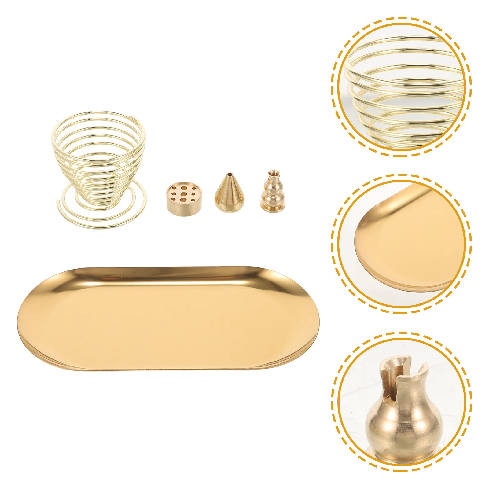 1Set Vintage Style Incense Tray Stainless Steel Retro Incense Holder for Meditation Relaxation Home Office Decor Aroma Burner
1Set Vintage Style Incense Tray Stainless Steel Retro Incense Holder for Meditation Relaxation Home Office Decor Aroma Burner