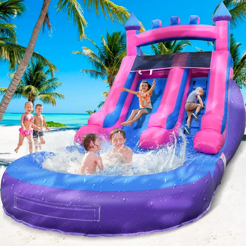 Commercial Grade Inflatable Water Slide with Splash Pool Bouncy Castle for Adults and Kids Includes Blower
Commercial Grade Inflatable Water Slide with Splash Pool Bouncy Castle for Adults and Kids Includes Blower