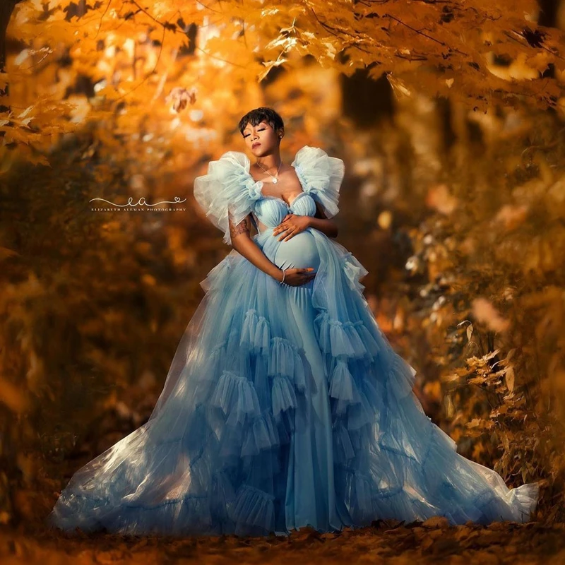 Garden Tulle Maternity Dresses High Low Very Puffy Ruffles Mesh Pregnancy Dress Elegant V Neck Floor Length Maternity Gowns
Garden Tulle Maternity Dresses High Low Very Puffy Ruffles Mesh Pregnancy Dress Elegant V Neck Floor Length Maternity Gowns