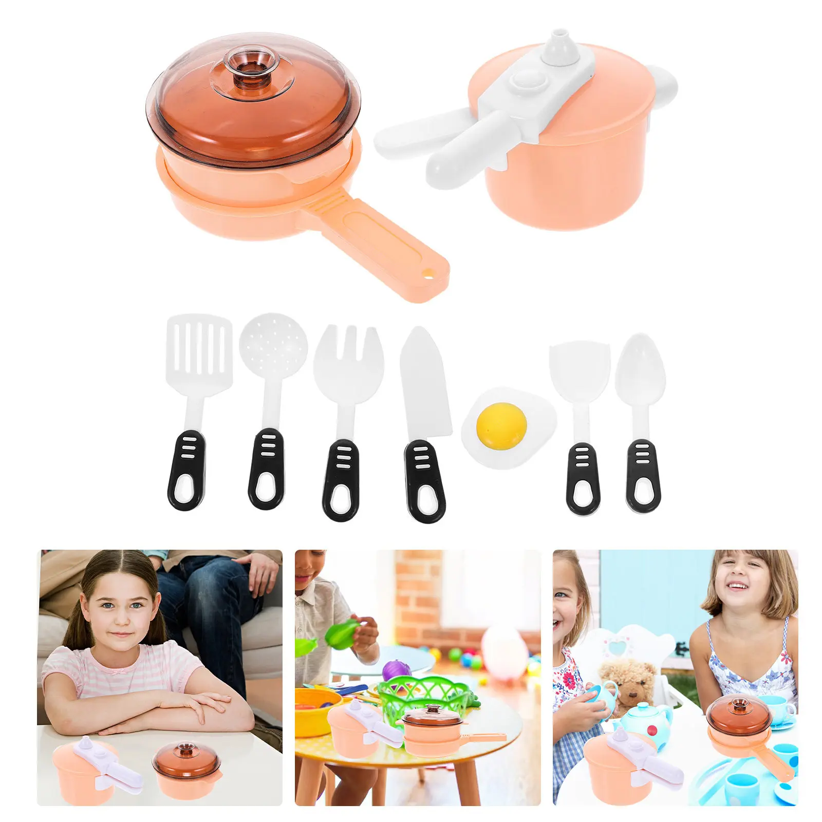 1Set Kitchen Themed Imitation Cooking Tools for Kids Role-Playing House Play Educational Learning Cooking Game Fun Experience
1Set Kitchen Themed Imitation Cooking Tools for Kids Role-Playing House Play Educational Learning Cooking Game Fun Experience