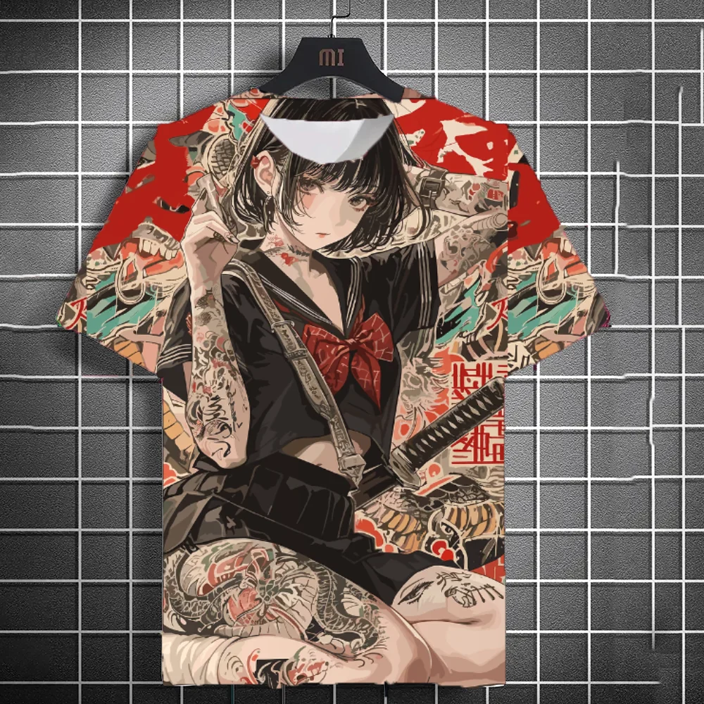 Japanese Samurai Katana Tattoo Girl T-Shirt 3D Print Unisex Personality Anime Tee Men Women Harajuku Short Sleeve Y2k Clothing
Japanese Samurai Katana Tattoo Girl T-Shirt 3D Print Unisex Personality Anime Tee Men Women Harajuku Short Sleeve Y2k Clothing