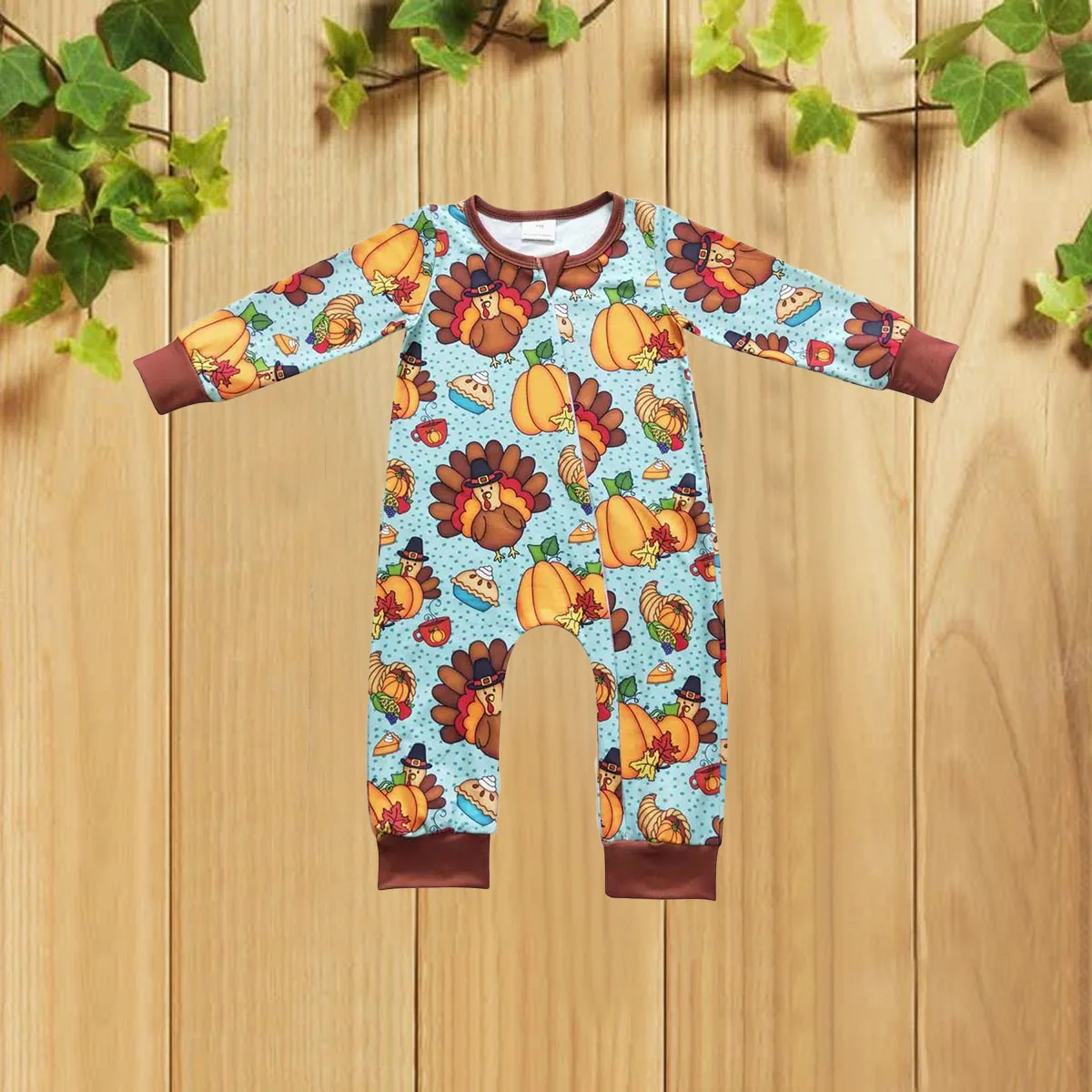 10.15 Осенний популярный детский комбинезон с тыквой и турецкой сине-коричневой молнией и длинными рукавами для младенцев
10.15 Осенний популярный детский комбинезон с тыквой и турецкой сине-коричневой молнией и длинными рукавами для младенцев