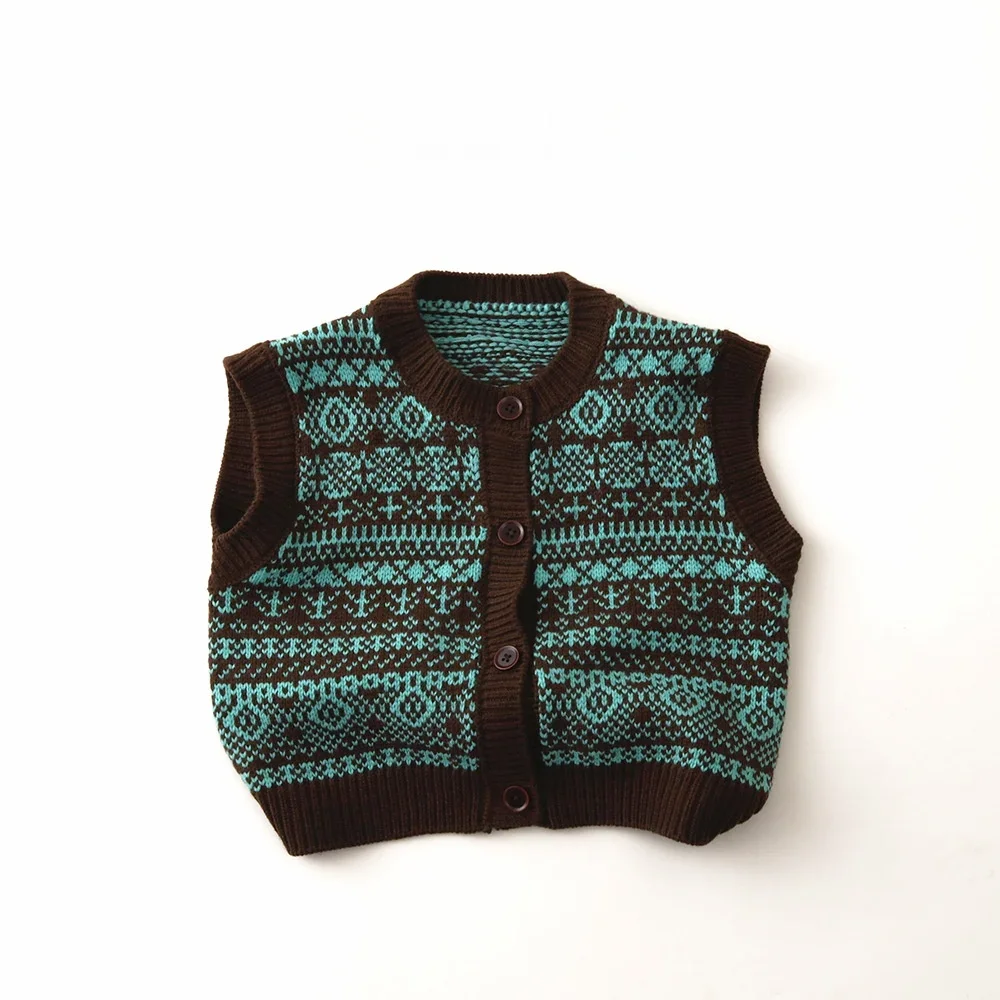 Toddler Knit Vest Color Block Kids Cardigan Warm Button Front Autumn Winter New Baby Vintage Soft Sweater Vest
Toddler Knit Vest Color Block Kids Cardigan Warm Button Front Autumn Winter New Baby Vintage Soft Sweater Vest