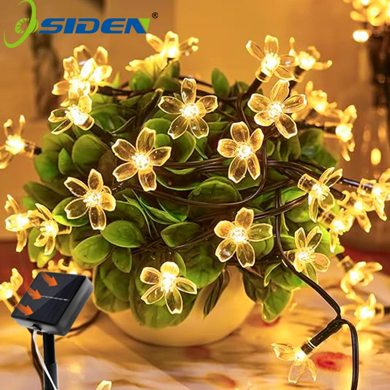 Solar Cherry Flower String Light 5/7/12M 8 Mode LED Outdoor Waterproof Fairy Tale lamp For Garden Fence Courtyard Decoration
Solar Cherry Flower String Light 5/7/12M 8 Mode LED Outdoor Waterproof Fairy Tale lamp For Garden Fence Courtyard Decoration