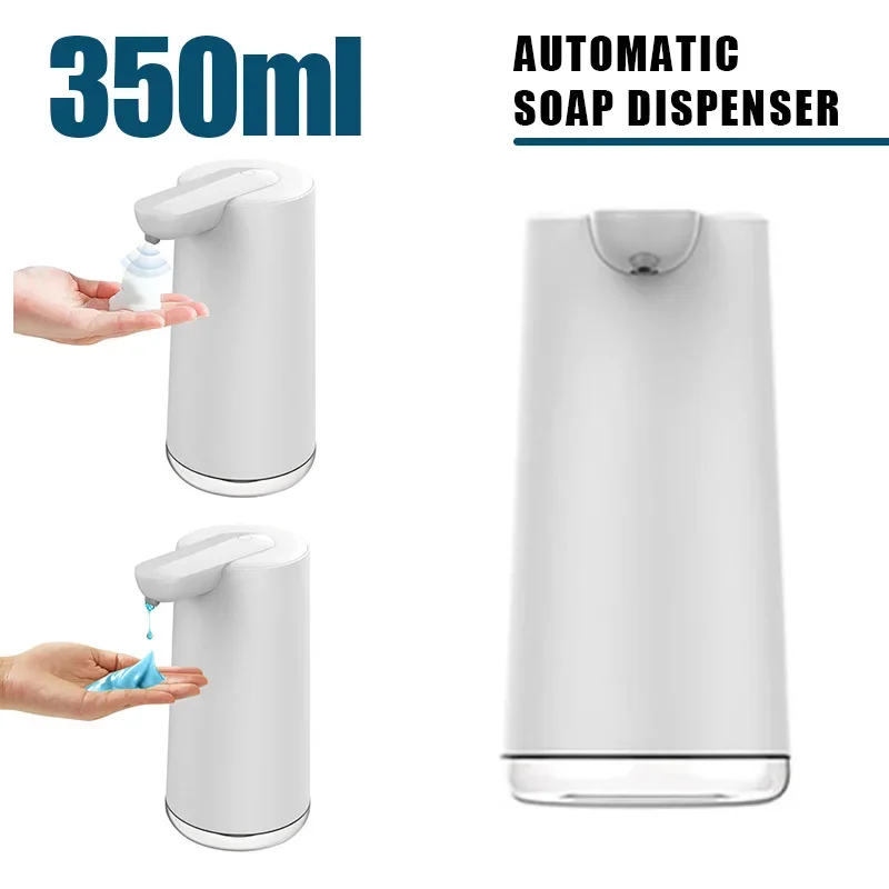 White 350ML Automatic Foam Soap Dispenser Bathroom Smart Hand Sanitizer Shampoos Liquid Gel Sensor Dispensers USB Rechargeable
White 350ML Automatic Foam Soap Dispenser Bathroom Smart Hand Sanitizer Shampoos Liquid Gel Sensor Dispensers USB Rechargeable