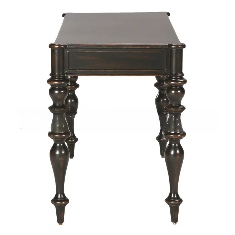 American solid wood desk furniture simple modern black engraved student study table
American solid wood desk furniture simple modern black engraved student study table