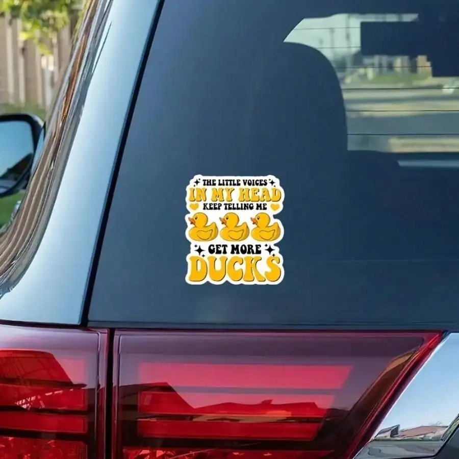 Funny Rubber Duck Die-Cut Decals - PVC Stickers For Laptops, Water Bottles, Glasses, Hard Hats | Humorous Duck Vinyl Stickers
Funny Rubber Duck Die-Cut Decals - PVC Stickers For Laptops, Water Bottles, Glasses, Hard Hats | Humorous Duck Vinyl Stickers
