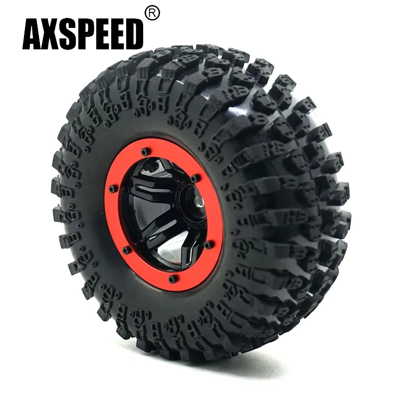 AXSPEED 4Pcs 2.2 inch Inflatable Rubber Tires with Plastic Beadlock Wheel Rims for 1/10 RC Rock Crawler Car Parts
AXSPEED 4Pcs 2.2 inch Inflatable Rubber Tires with Plastic Beadlock Wheel Rims for 1/10 RC Rock Crawler Car Parts