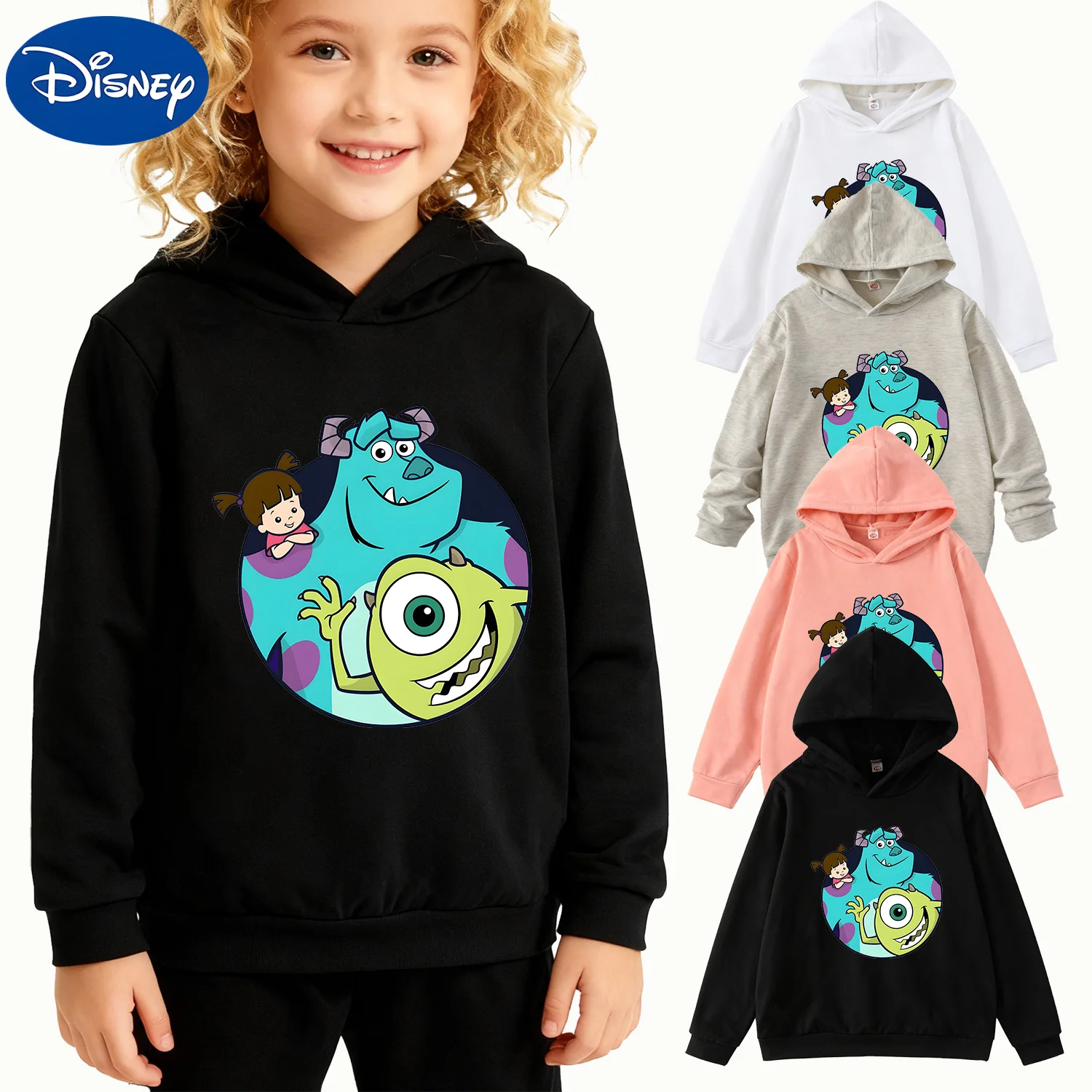 Kids Disney Monsters, Inc. Sulley & Mike Graphic Hoodie, Black Long Sleeve Pullover
Kids Disney Monsters, Inc. Sulley & Mike Graphic Hoodie, Black Long Sleeve Pullover