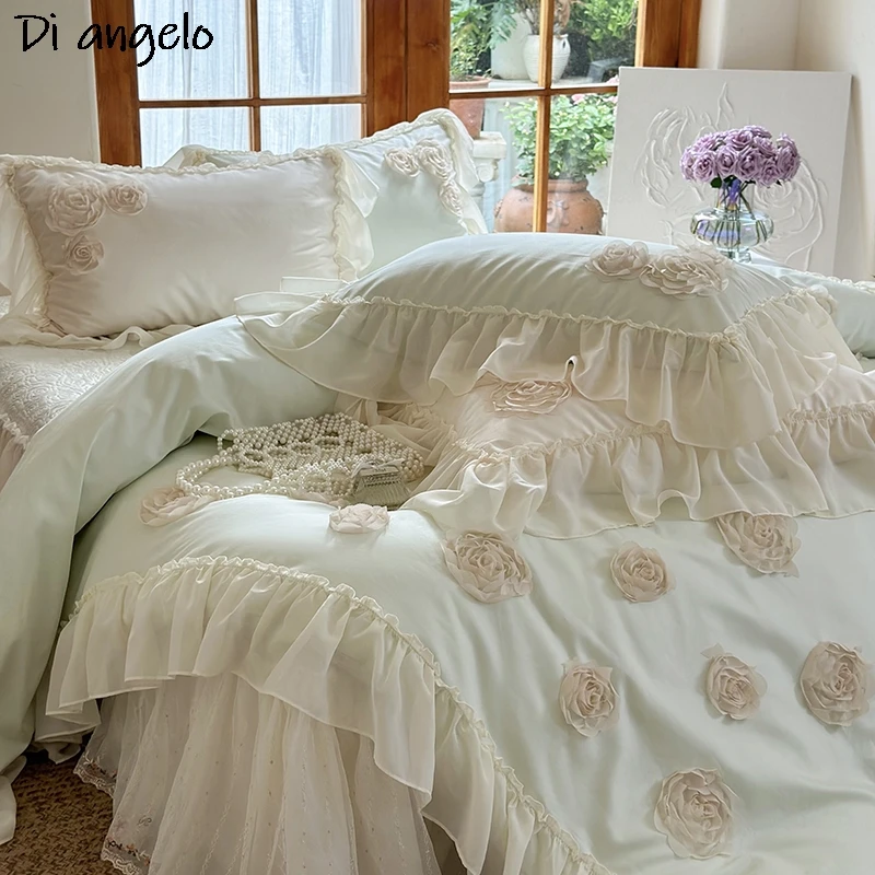 1400TC Egyptian Cotton 3D Rose Flower Bedding Set Luxury Embroidery Queen King Duvet Cover Bed Sheet Flat Sheet RU Europe #/
1400TC Egyptian Cotton 3D Rose Flower Bedding Set Luxury Embroidery Queen King Duvet Cover Bed Sheet Flat Sheet RU Europe #/