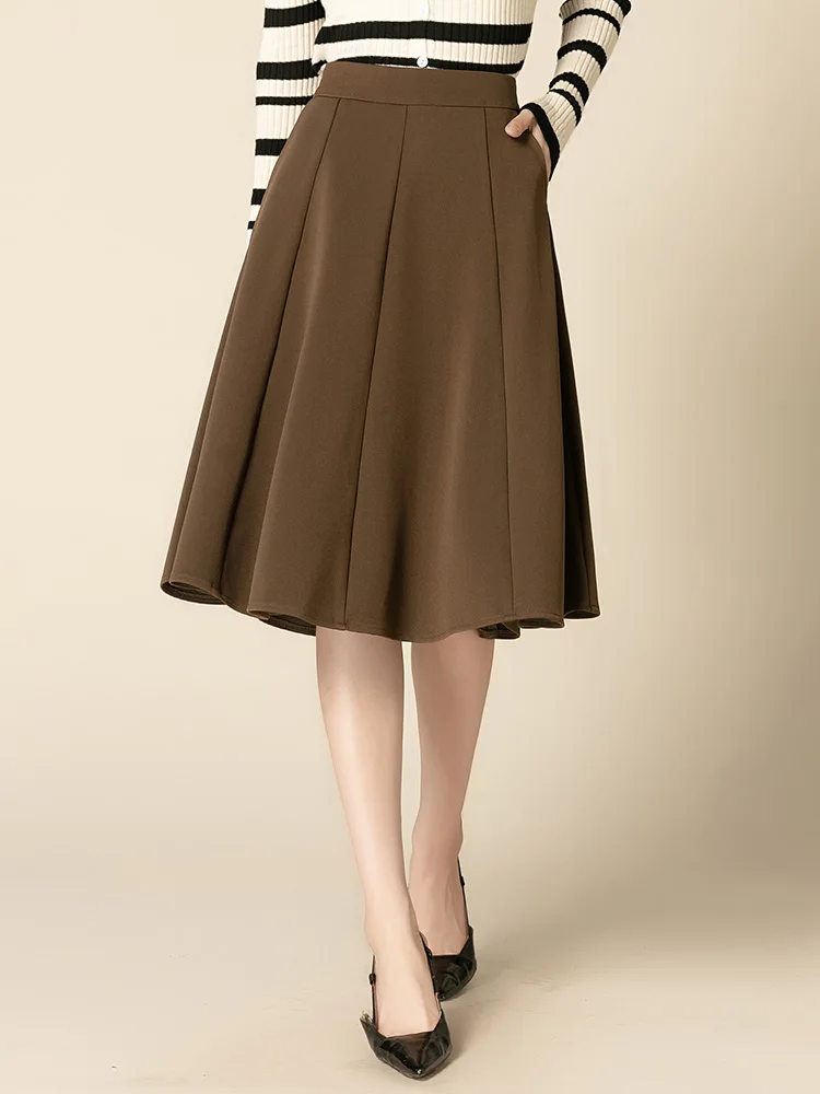 ZUZK New Solid Suit Skirt Women Autumn Elastic High Waist Pocket Simple Elegant Office Lady Skirt Crotch Covering Skirt
ZUZK New Solid Suit Skirt Women Autumn Elastic High Waist Pocket Simple Elegant Office Lady Skirt Crotch Covering Skirt