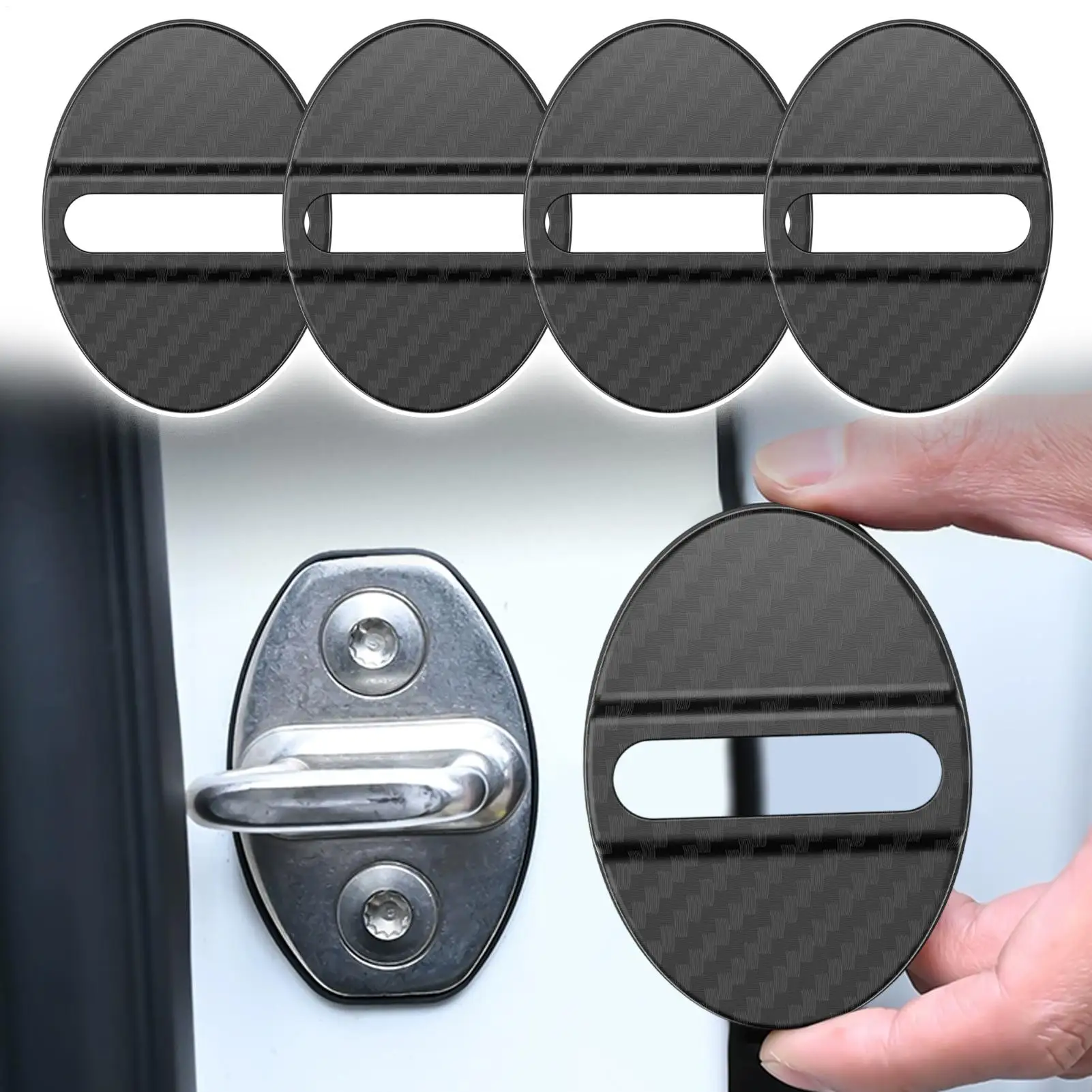 4Pcs Universal Car Door Lock Protective Cover Self-adhesive Car Decorative Accessories Car Door Lock Anti Rust Sleeve
4Pcs Universal Car Door Lock Protective Cover Self-adhesive Car Decorative Accessories Car Door Lock Anti Rust Sleeve