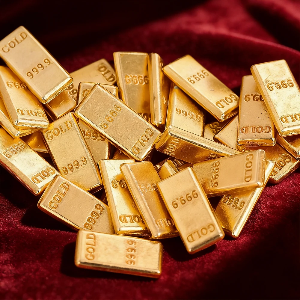 Simulated Mini Gold Bar Zinc Alloy Good Fortune Crafts Paperweight Casual Accessories Housewarming Gift Home and Desktop Decor
Simulated Mini Gold Bar Zinc Alloy Good Fortune Crafts Paperweight Casual Accessories Housewarming Gift Home and Desktop Decor