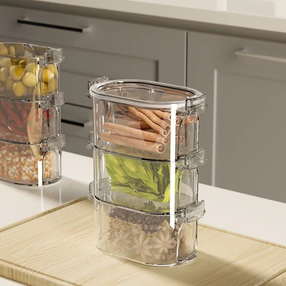 1/3/5 Layers Seasoning Spice Packing Box Stackable Plastic Spice Seasoning Containers Fresh-keeping Space-saving
1/3/5 Layers Seasoning Spice Packing Box Stackable Plastic Spice Seasoning Containers Fresh-keeping Space-saving