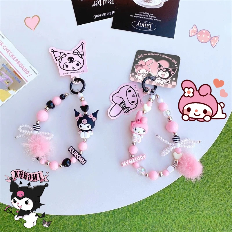 Sanrio Kuromi Cartoon Phone Chain Rope Lanyard Melody Keychain Bag Pendant for Earphone Case Anime Tote Hanging Ornament Gift
Sanrio Kuromi Cartoon Phone Chain Rope Lanyard Melody Keychain Bag Pendant for Earphone Case Anime Tote Hanging Ornament Gift