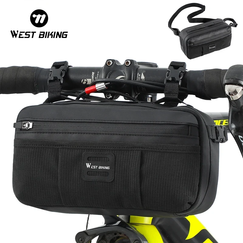 WEST BIKING Bike Handlebar Bag Front Frame Bag Purse Waterproof Storage Handbag Cycling Road MTB Bicycle Travel Shoulder Bags
WEST BIKING Bike Handlebar Bag Front Frame Bag Purse Waterproof Storage Handbag Cycling Road MTB Bicycle Travel Shoulder Bags