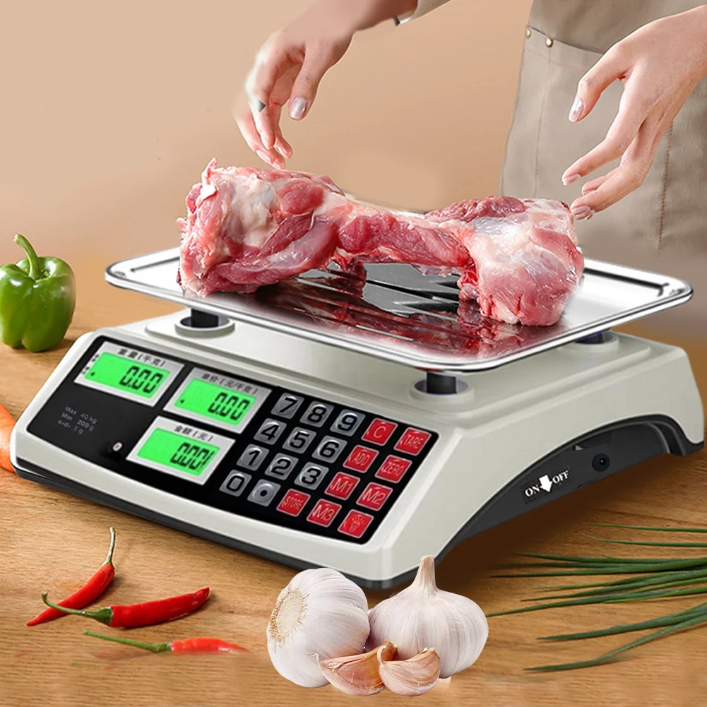 40kg/1g Commercial Price Scale LCD Digital Display Food Produce Scale Rechargeable Electronic Small Scale for Vegetables
40kg/1g Commercial Price Scale LCD Digital Display Food Produce Scale Rechargeable Electronic Small Scale for Vegetables
