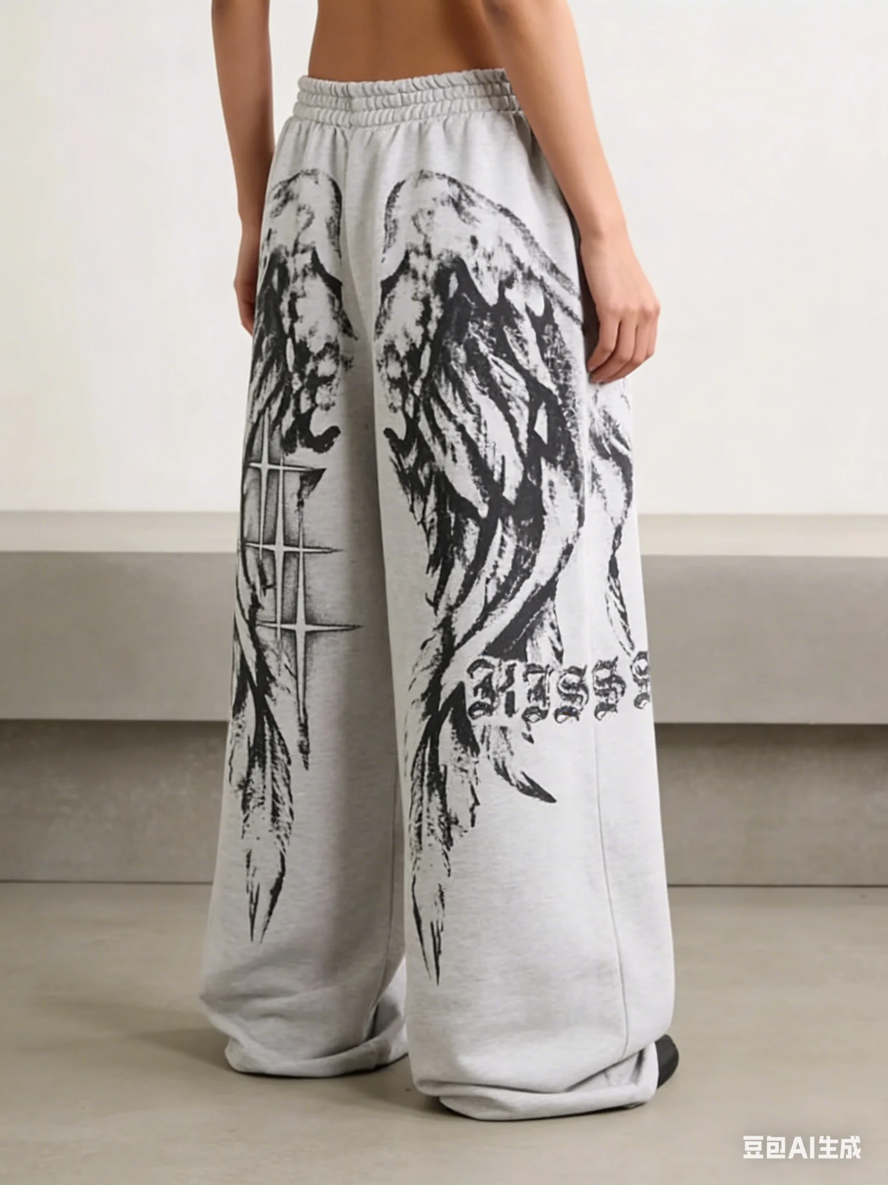Vintage Angel Wing Graphic Print Baggy Pants Elastic Waist Oversized Wide Leg Trousers Summer Streetwear Hip Hop Graphic Clothes
Vintage Angel Wing Graphic Print Baggy Pants Elastic Waist Oversized Wide Leg Trousers Summer Streetwear Hip Hop Graphic Clothes