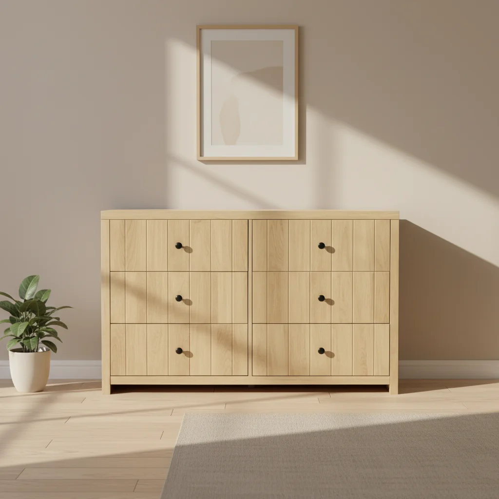 xx-Natural Wooden Chest of 6 Drawers Modern Design Storage Cabinet for Bedroom*
xx-Natural Wooden Chest of 6 Drawers Modern Design Storage Cabinet for Bedroom*