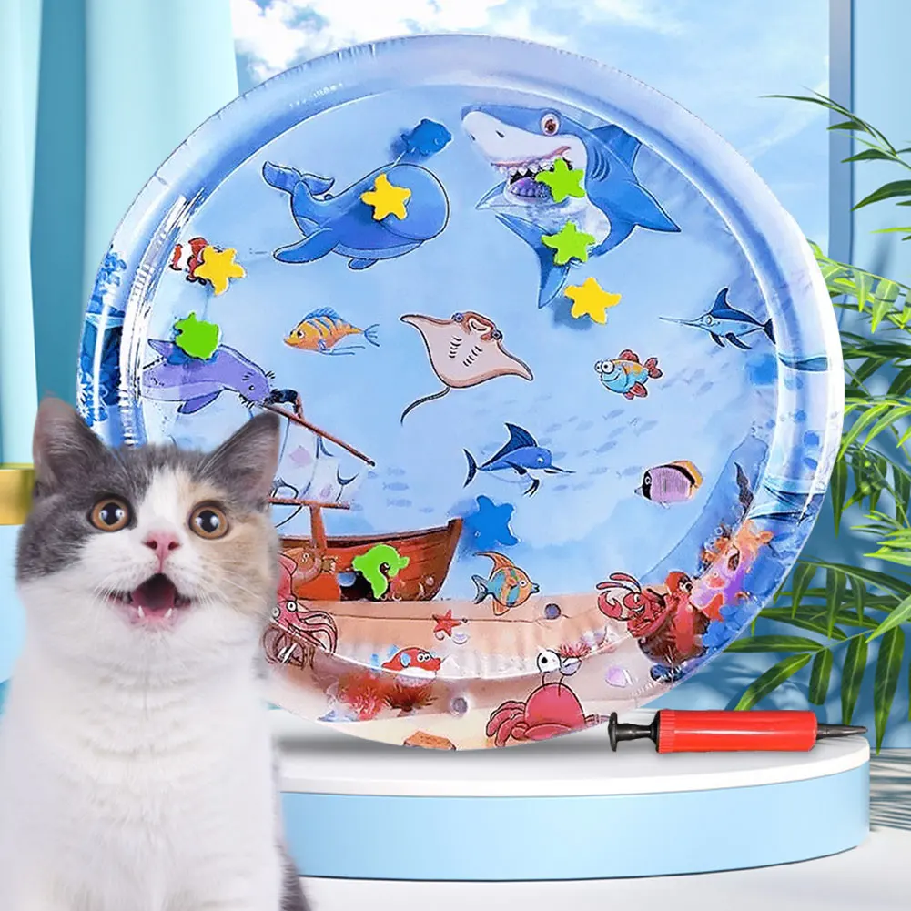 Игровой коврик для кошек с сенсорной водой, утолщенный Сенсорный игровой коврик для кошек с датчиком воды, игровой коврик для кошек с воздушным насосом для океана
Игровой коврик для кошек с сенсорной водой, утолщенный Сенсорный игровой коврик для кошек с датчиком воды, игровой коврик для кошек с воздушным насосом для океана