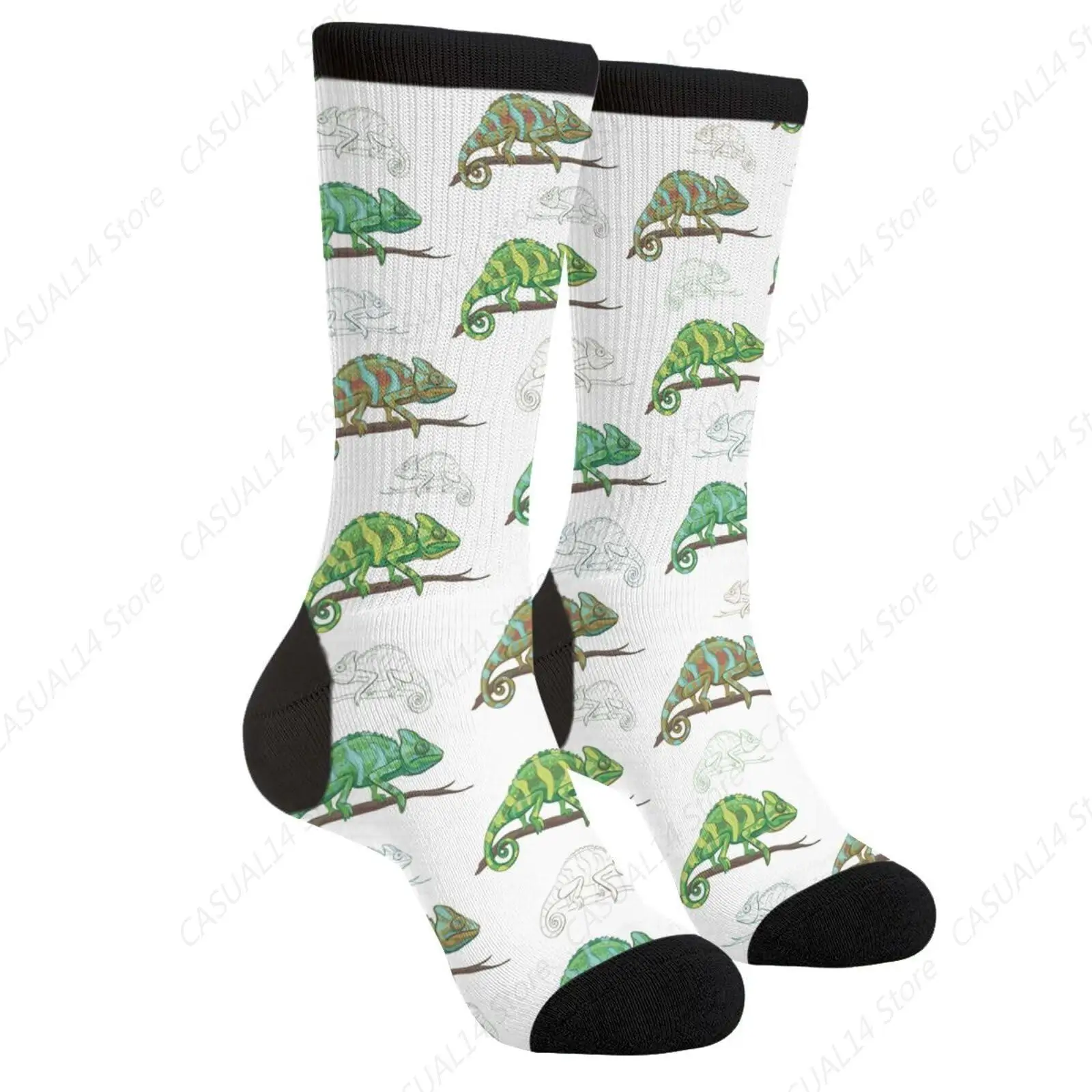 Cute Chameleon Cone Head Chamaeleo Reptiles Animal Novelty Fun Crew Socks Fashion Comfortable Men And Women Crazy Dress Socks
Cute Chameleon Cone Head Chamaeleo Reptiles Animal Novelty Fun Crew Socks Fashion Comfortable Men And Women Crazy Dress Socks