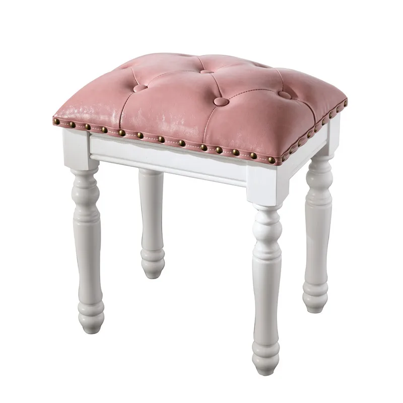 Solid wood makeup stool ins American bedroom dresser stool simple modern soft bag stool bedroom dressing
Solid wood makeup stool ins American bedroom dresser stool simple modern soft bag stool bedroom dressing