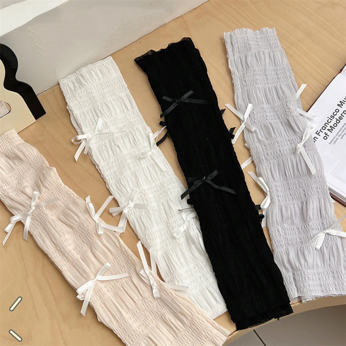 Summer Versatile Ballet Wind Ice Silk Sunscreen Sleeve Cover Girl Heart Sleeve Bow Breathable Cycling Arm Cover
Summer Versatile Ballet Wind Ice Silk Sunscreen Sleeve Cover Girl Heart Sleeve Bow Breathable Cycling Arm Cover