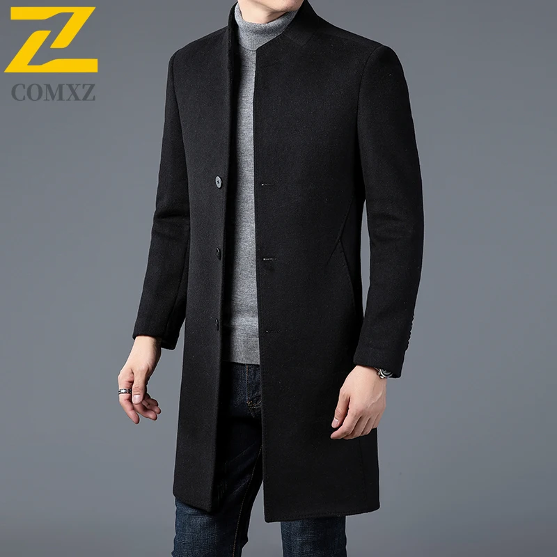 Luxurious Winter Wool Overcoat Male 2025 Fashion Long Length Premium Stand Collar Windproof Coat Classic Business Style Jackets
Luxurious Winter Wool Overcoat Male 2025 Fashion Long Length Premium Stand Collar Windproof Coat Classic Business Style Jackets