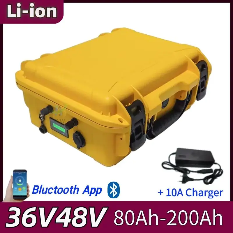 Литий-ионный аккумулятор Étanche, 36 В, 100 Ач, 200 Ач, 48 В, 150 Ач, с Bluetooth, для трехколесного велосипеда, Voiturette de Golf 5000 Вт,
Литий-ионный аккумулятор Étanche, 36 В, 100 Ач, 200 Ач, 48 В, 150 Ач, с Bluetooth, для трехколесного велосипеда, Voiturette de Golf 5000 Вт,