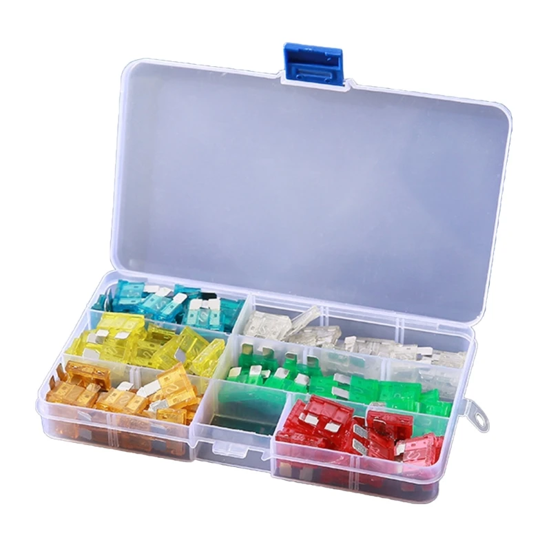 120pcs/set Car Fuses in Storage Box Essential Car Fuses set Insert Type Plastic & Zinc Car Fuses Assortment in Hand Box
120pcs/set Car Fuses in Storage Box Essential Car Fuses set Insert Type Plastic & Zinc Car Fuses Assortment in Hand Box