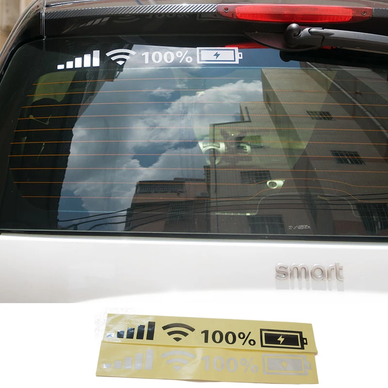 Wifi 100% Battery Level Mark Decals Creative Car Stickers Body Vinyl Decal For Smart 451 453 Fortwo Forfour Exterior Decoration
Wifi 100% Battery Level Mark Decals Creative Car Stickers Body Vinyl Decal For Smart 451 453 Fortwo Forfour Exterior Decoration