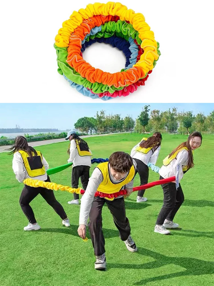 Adult Outdoor Teamwork Game Rally Circle Rainbow Rope For Company Collective Buliding Running Push Sports Toy
Adult Outdoor Teamwork Game Rally Circle Rainbow Rope For Company Collective Buliding Running Push Sports Toy