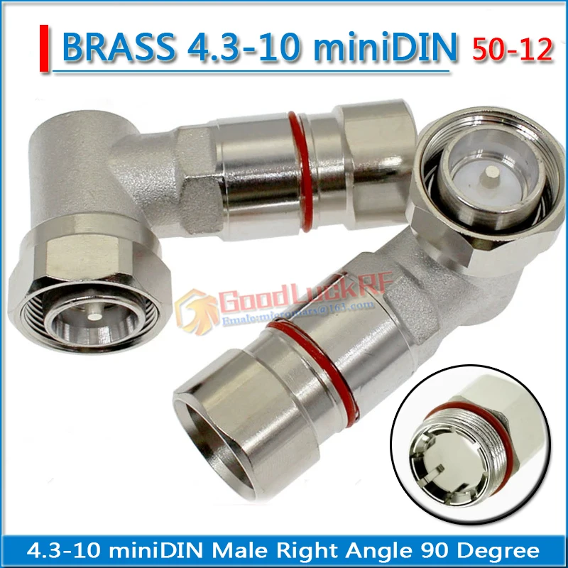 mini Din miniDIN Male Right Angle 90 Degree Clamp Solder for 1/2" corrugated cable hard feeder 50-12 RRU RF connector
mini Din miniDIN Male Right Angle 90 Degree Clamp Solder for 1/2" corrugated cable hard feeder 50-12 RRU RF connector