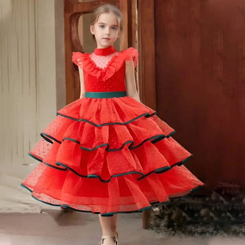 Red Mesh Wedding Dress for Baby Girls Long Sleeve Mesh Dresses for 3-10Yrs Kid Birthday Party Princess Dress Evening New Years
Red Mesh Wedding Dress for Baby Girls Long Sleeve Mesh Dresses for 3-10Yrs Kid Birthday Party Princess Dress Evening New Years
