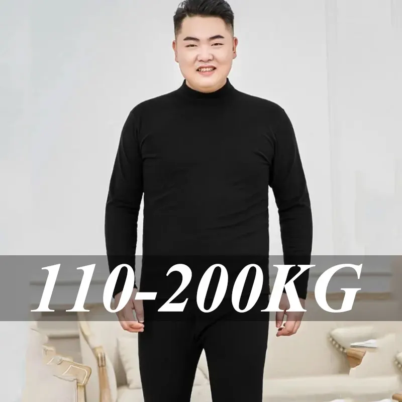 Осень-зима, комплект мужского нижнего белья больших размеров 6XL 7XL, мягкий, удобный, теплый, с утолщенными плюшевыми верхними брюками, мужская термоодежда 
Осень-зима, комплект мужского нижнего белья больших размеров 6XL 7XL, мягкий, удобный, теплый, с утолщенными плюшевыми верхними брюками, мужская термоодежда