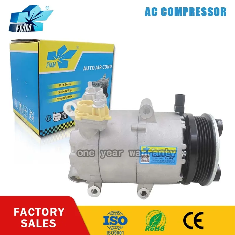 FMM A/C AC Compressor for Ford Focus ECOSPORT TITANIUM 1998-2004 CN11-19D629-AC 5S6519D629CA CN11 19D629/AF CN11/19D629/AD
FMM A/C AC Compressor for Ford Focus ECOSPORT TITANIUM 1998-2004 CN11-19D629-AC 5S6519D629CA CN11 19D629/AF CN11/19D629/AD