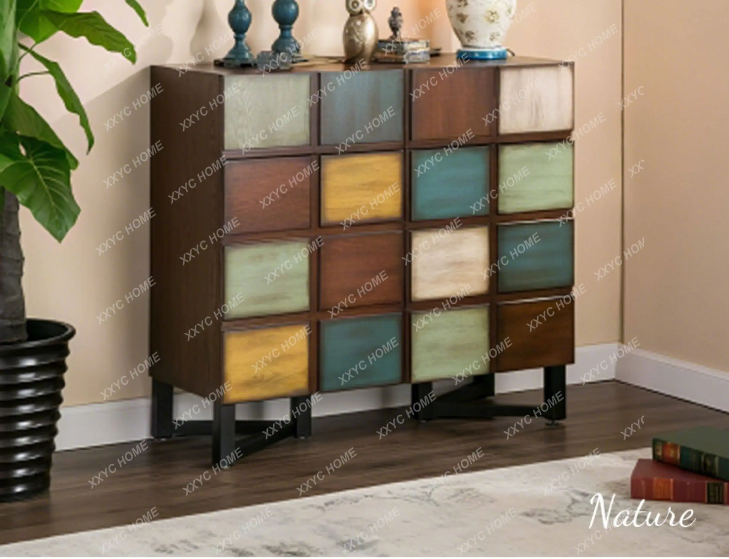 Lmedieval small apartment bedroom living room retro storage partition home storage porch shoe cabinet side cabinet
Lmedieval small apartment bedroom living room retro storage partition home storage porch shoe cabinet side cabinet