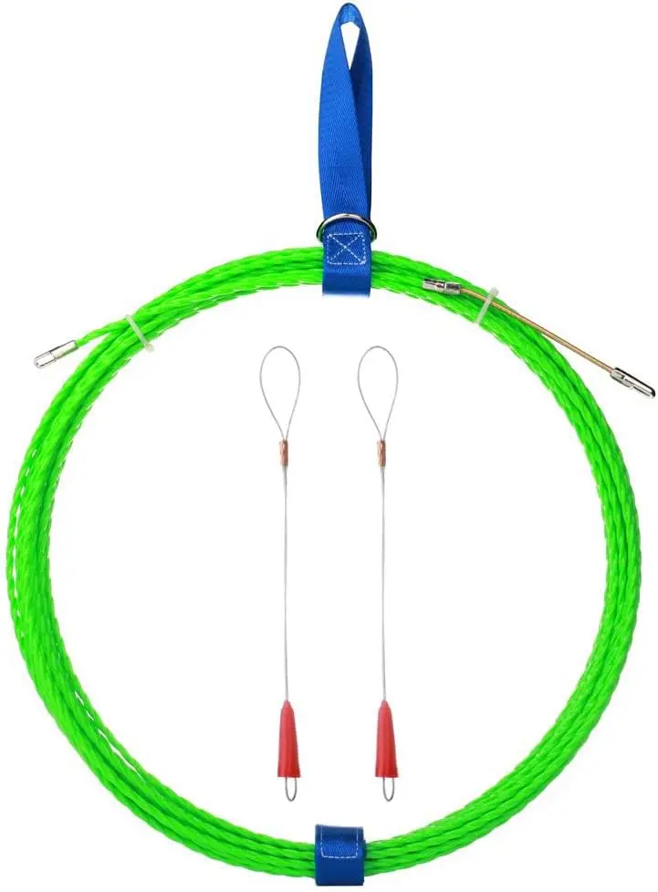 32FT(10M) Fish Tape Wire Puller with Steel Rope & Cable Fastener
32FT(10M) Fish Tape Wire Puller with Steel Rope & Cable Fastener