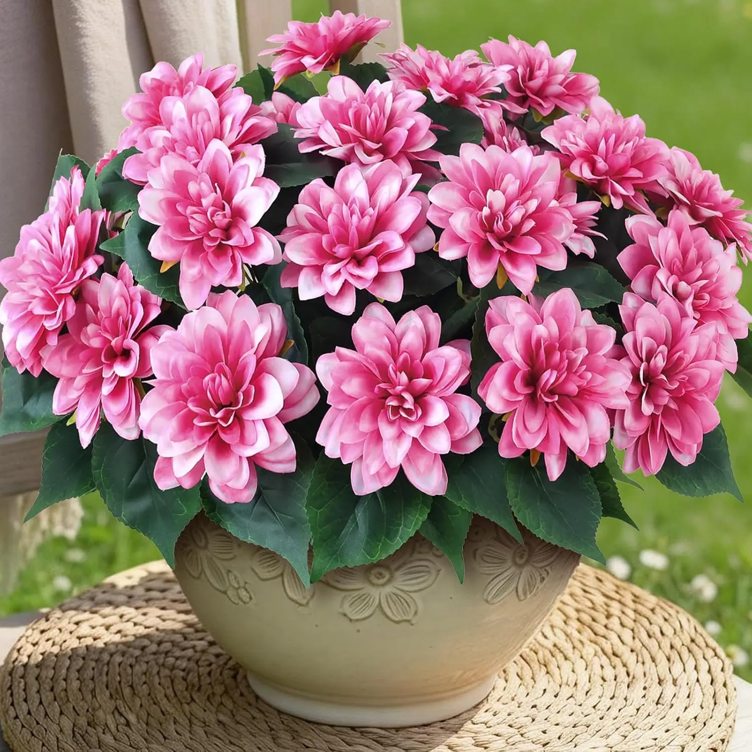 16 Bundles Artificial Dahlia Flowers for Outdoors Spring Summer Decor, No Fade Silk Flower Faux Dahlias Plant Arrangemen
16 Bundles Artificial Dahlia Flowers for Outdoors Spring Summer Decor, No Fade Silk Flower Faux Dahlias Plant Arrangemen