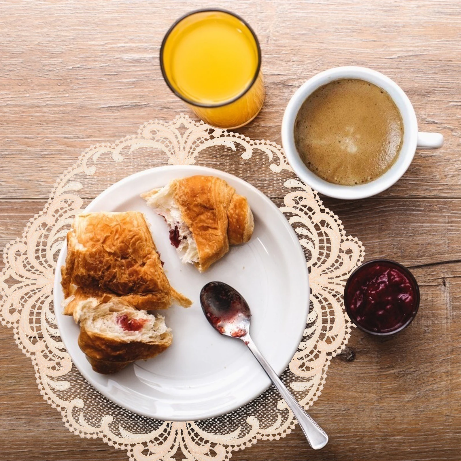 2Pcs Lace Placemat Set Elegant Embroidered Table Mat for Holidays Mother's Day Thanksgiving Decorative Coaster Reusable Place
2Pcs Lace Placemat Set Elegant Embroidered Table Mat for Holidays Mother's Day Thanksgiving Decorative Coaster Reusable Place