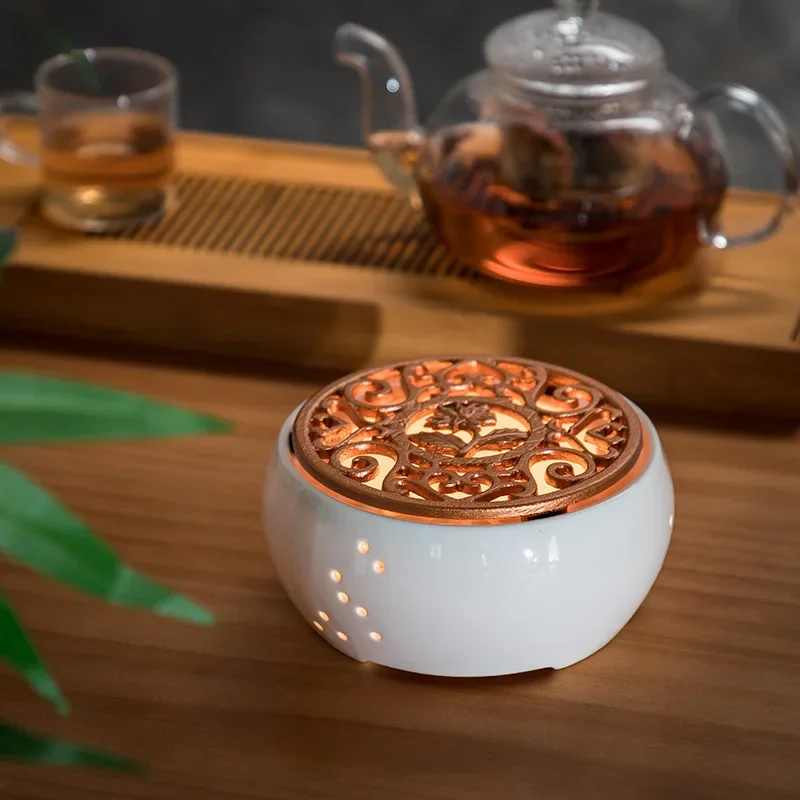 Ceramic Candle Heater Tea Pot Heating Base Portable Teapot Warmer Holder Insulation Base Candle Holder Tea Accessories
Ceramic Candle Heater Tea Pot Heating Base Portable Teapot Warmer Holder Insulation Base Candle Holder Tea Accessories