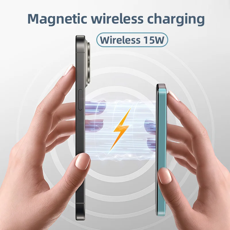 CHICNOD Thin Wireless Power Bank Magnetic 10000mAh Portable Battery Charger Cases Fast Charging Battery For iPhone Xiaomi HUAWEI
CHICNOD Thin Wireless Power Bank Magnetic 10000mAh Portable Battery Charger Cases Fast Charging Battery For iPhone Xiaomi HUAWEI