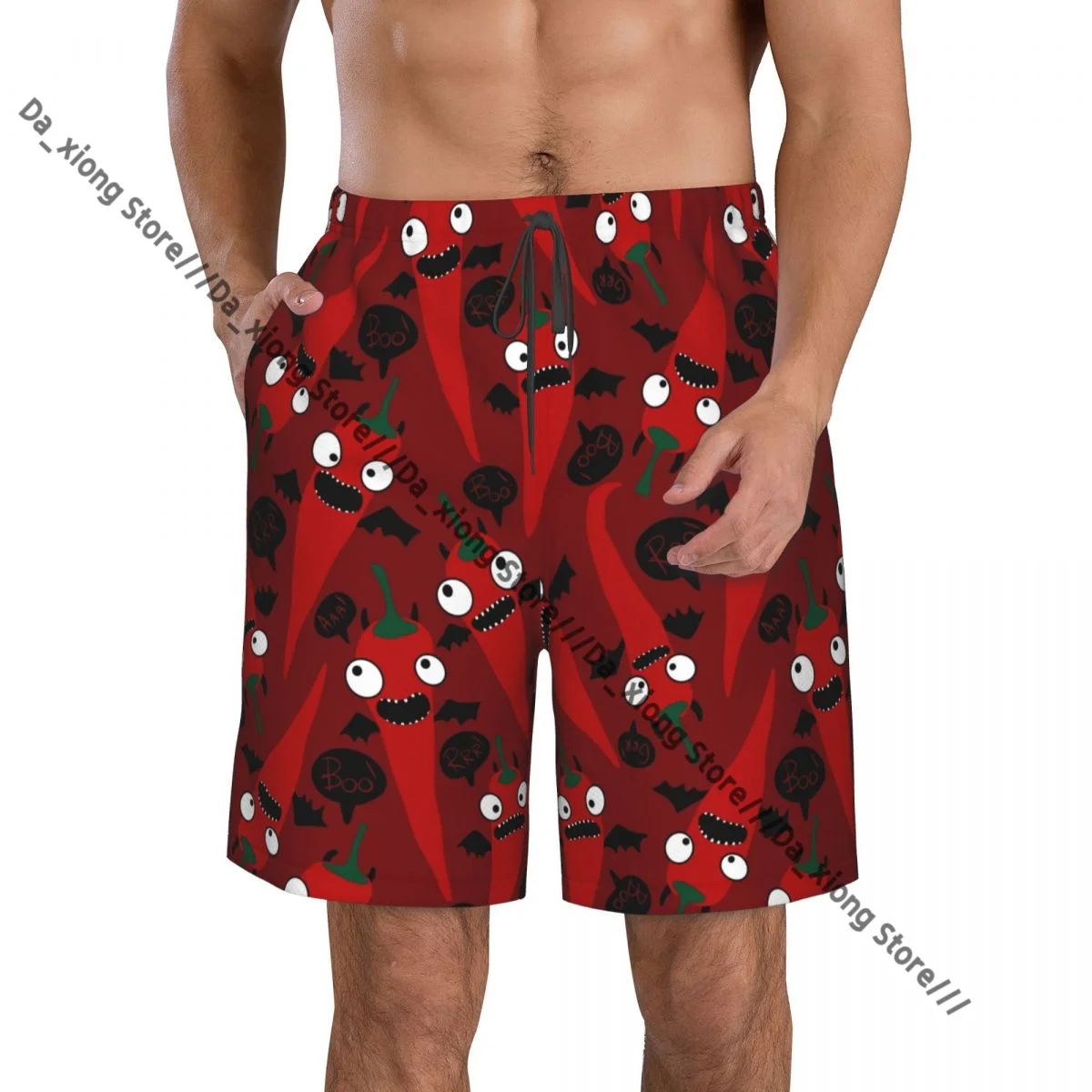 Men's Beach Short Swim Shorts Cartoon Vampire Pepper Pattern Surfing Sport Board Shorts Swimwear
Men's Beach Short Swim Shorts Cartoon Vampire Pepper Pattern Surfing Sport Board Shorts Swimwear
