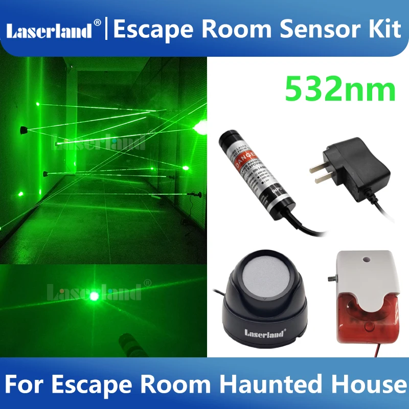Photosensitive Sensor Obstacle Detector for Escape Room Haunted House Maze Anti-theft Alarm System