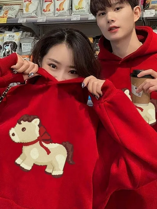 Large Size 300 Pou Red Hoodie Couple's Clothing 2026 New Year Year Fce Lined Hooded Jaet Casual Loose Fit Cotton
Large Size 300 Pou Red Hoodie Couple's Clothing 2026 New Year Year Fce Lined Hooded Jaet Casual Loose Fit Cotton