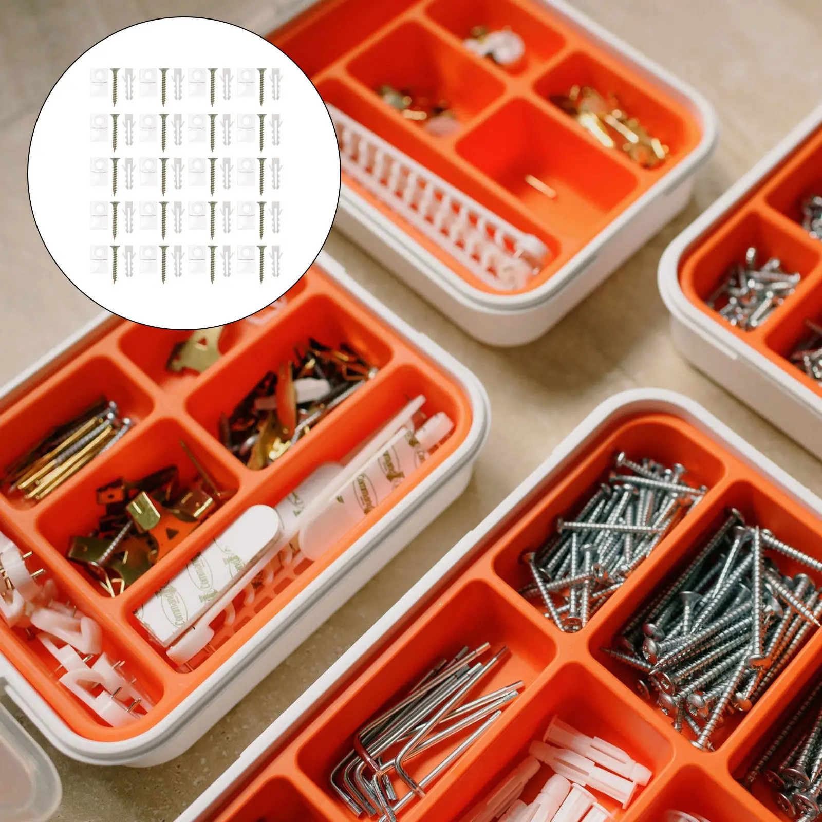 50Sets Mirror Frame Hanging Kit Plastic Iron Rustproof Scratch Proof Mirror Mounting Anchor Wall Clips Installation Tools
50Sets Mirror Frame Hanging Kit Plastic Iron Rustproof Scratch Proof Mirror Mounting Anchor Wall Clips Installation Tools